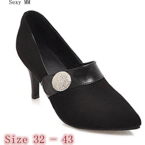 High Heels Women High Heel Shoes Pumps Stiletto Woman Party Wedding Shoes Kitten Heels Small Plus Size 32 33 - 40 41 42 43