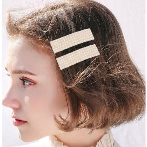 Imitation Pearl Girls Hair Clips Bohemian Temperament Hairpins for Women za Hair Clips Handmade Hair Accessories