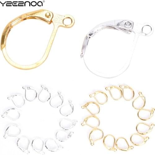 50/100PCS French Earring Lobster Clasps Hooks Findings Fittings DIY Jewelry Earrings Jewellery Components Handmade
