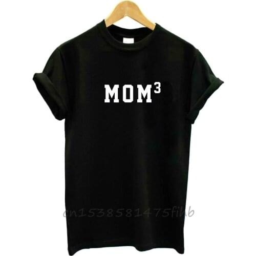 MOM 3 Letters Women Tshirt No Fade Premium Casual Funny T Shirt For Lady Girl Woman T-Shirts Graphic Top Tee Customize
