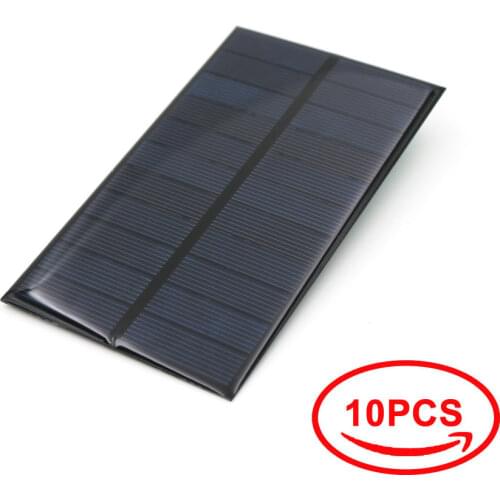 Solar Panel 5.5V 1.65W 300mA Output Solar Cell Polycrystalline 5V 300mA Charge Regulators Solar Module Outdoor DIY 3.7V Battery