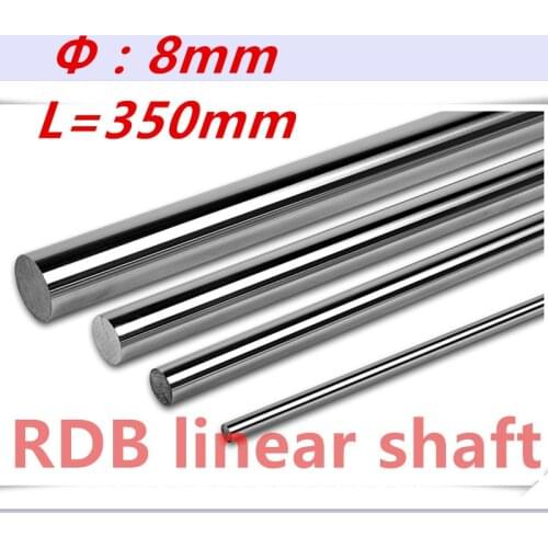2 pcs 3D printer linear shaft 8mm 350mm linear rail L350 mm chrome plated linear motion guide rail round rod shaft for cnc