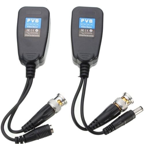 20 Pairs CCTV Coax BNC Video Power Balun Transceiver to CAT5e 6 RJ45 Connector -Wholesale Fast Shipping
