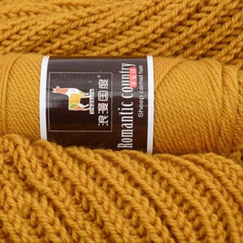 500g/5 Pcs Worsted Alpaca Wool Silk Thick Crochet Yarn For Hand Knitting Eco-Friendly Dyed Knitting Wool Thick Thread yarn