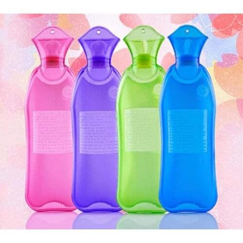 500ml mini long strip pvc hot water bottle bag rubber hot water bottle bag