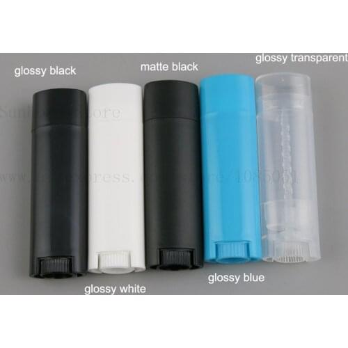 5pcs 4g 4ml Lipstick Tube DIY Lip Balm Containers Empty Cosmetic Lip Balm Container Glue Travel Bottles