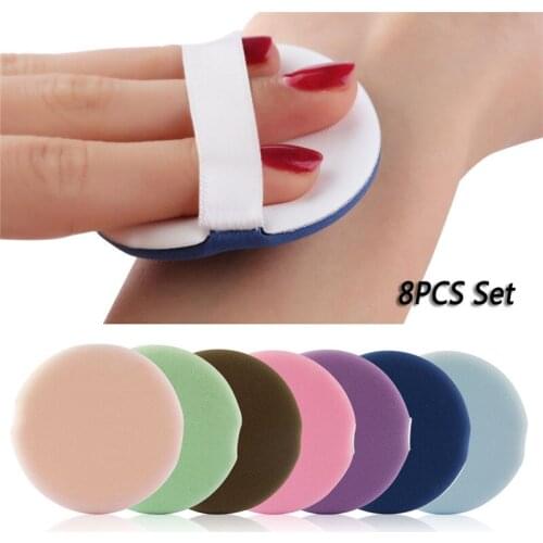 8Pcs/Pack Soft Air Cushion Makeup Sponge Cosmetic Powder Puff For Foundation Contour Facial Smooth Blender Beauty Tools