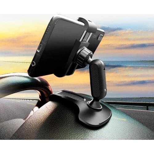 Car DashBoard Phone Holder 360 Degree Rotation Adjustable Auto Bracket Multifunction Stand for IPhone 12 Xiaomi Samsung