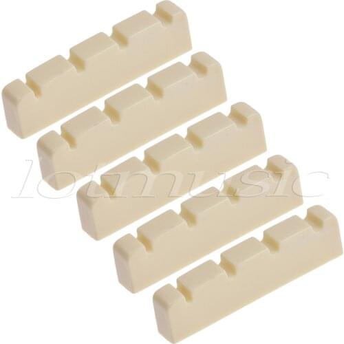 Bass Guitar Nut for 4 String Jazz Precision P Bass Guitar Parts Replacement 42mm Pack of 5