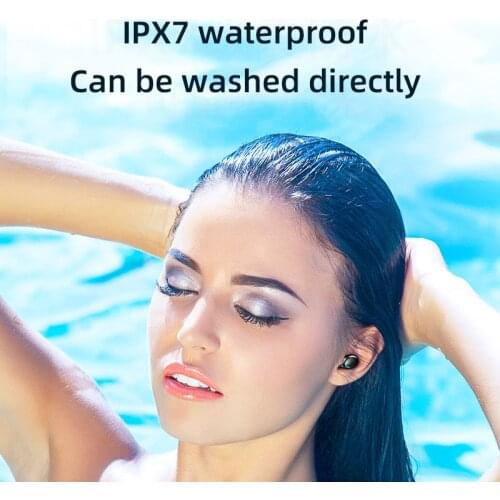 F9-32 TWS Wireless Bluetooth-compatible Headphone Waterproof Deep Bass Sports Earphone Portable Power Banks Smart LED Display