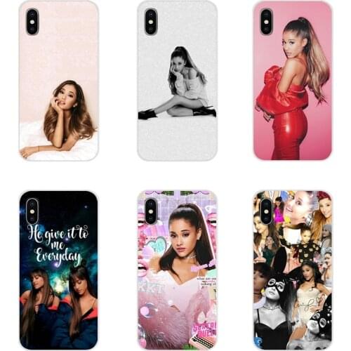 Actor Ariana Grande Accessories Phone Cases Covers For Apple iPhone X XR XS MAX 4 4S 5 5S 5C SE 6 6S 7 8 Plus ipod touch 5 6