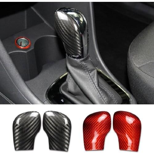 Real Carbon Fiber Gear Shift Cover For Volkswagen VW Polo Passat CC Lavida Touran Beetle Santana Golf Tiguan Touareg Lamando
