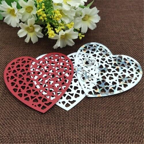 Flower heart Frame Metal Cutting Dies For DIY Scrapbooking Album Embossing Paper Cards Decorative Crafts