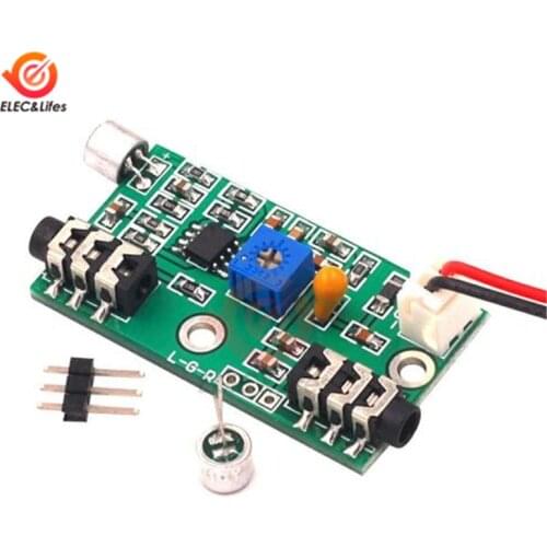 DIY Microphone Pickup Audio Microphone Amplifier Module Gain adjustable audio amplifier circuit AC signal amplifier board