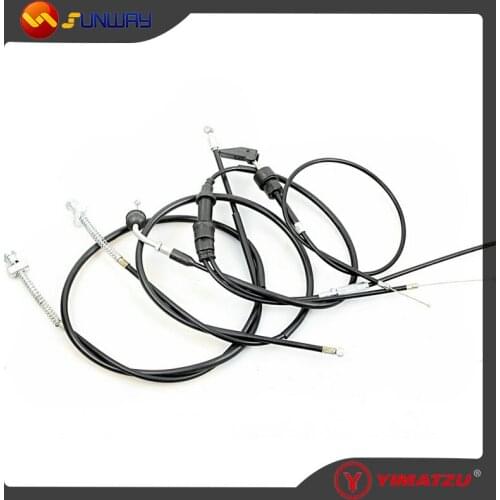 YIMATZU Throttle Cable Choke Cable Front Brake Cable Rear Brake Cable for Mini Bike Parts PW50 PY50