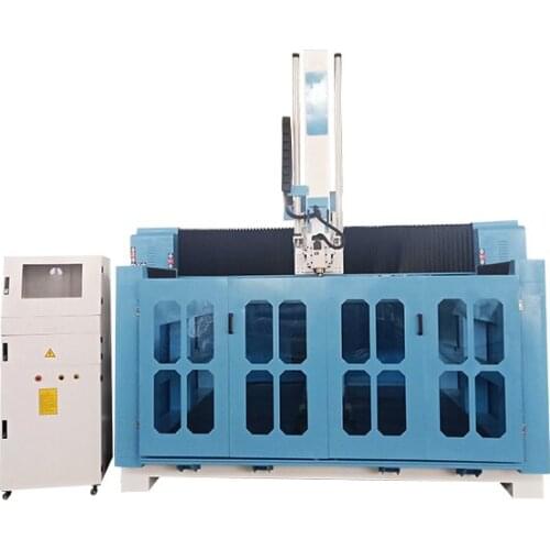Cnc router 4 axis 3d foam engraving machine with rotary device and double table