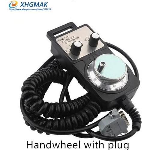 Engraving machine wired electronic handwheel CNC system pulse generator NC Studio CNC machine CNC hand wheel 15 - pin connector