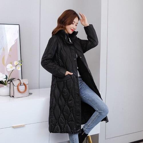 ISENMAL Thick down parka women with hood down jacket winterr coat cultivate morality fashion eiderdown hoodie with thick