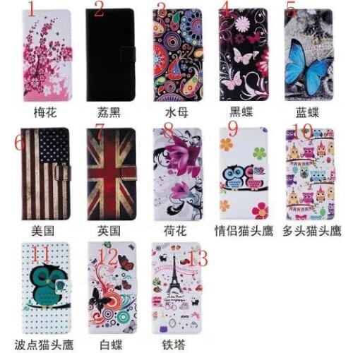 100pcs/lot Flower Butterfly pattern leather Stand Case For Huawei Mate 10 Lite