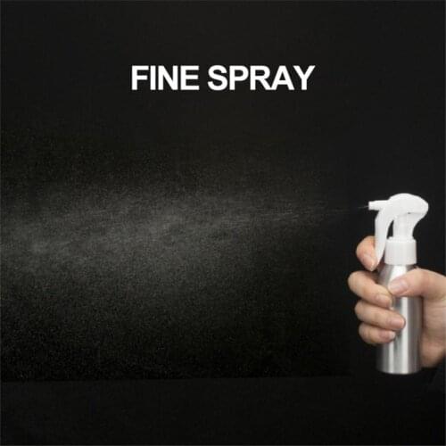 40-250ml Refillable Bottles Aluminum Fine Mist Hairdressing Spray Bottle Atomizer Barber Empty Water Pro Salon Hairstyling Tool