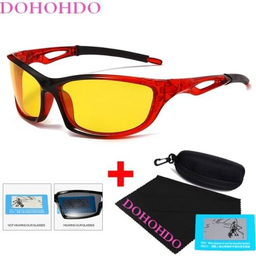 DOHOHDO 2021 New Anti Glare Night Vision Glasses For Men Women Sport Polarized Sunglasses Classic Brand Designer Driving Goggle