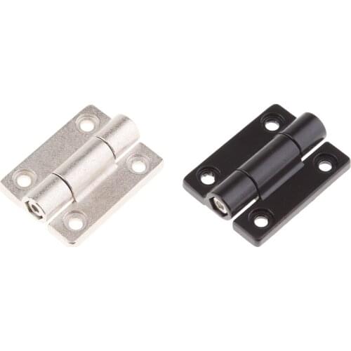 Pair Zink Alloy Adjustable Torque Position Control Hinge with Holes 45x34mm
