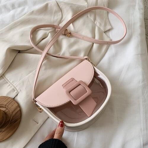 Transparent stitching PU LeatherCrossbody Bags Women 2020 Fashion Small Shoulder Bag Female Handbags And Purses Travel Bags #30