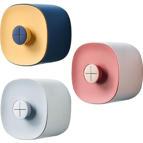 Nordic Self Adhesive Toilet Paper Roll Holder Wall Mounted Waterproof Tissue Storage Box Bathroom Face Towel Organizer