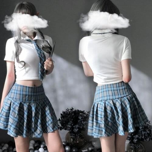 Net Celebrity Shoots Sexy Lingerie College Style JK Uniform Tempts Sao Campus Little Lolita Sao