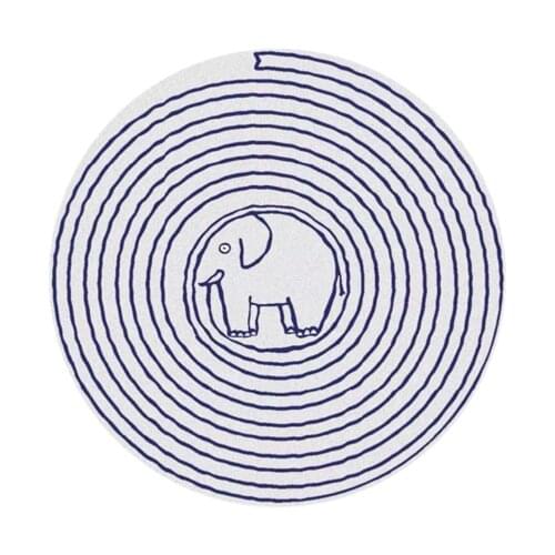 Modern Creative Lovely Animal Carpet Elephant Lion Tiger Cartoon Room Non-Slip Soft Mat
