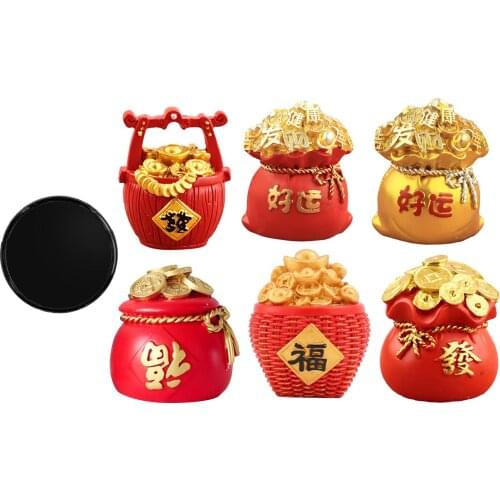 Lucky Wealth Money Bag Traditional Chinese Feng Shui Figurine Ornament Atrracting Good Luck Wealth