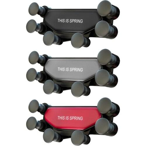 Universal Gravity Car Phone Holder Car Air Vent Clip Six Silicone Claws More Stability Mobile Phone Stand Support For IPad Table