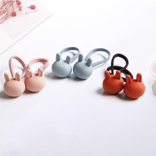 1pc Girls Cartoon Scrunchy Cute Animal Decoration Children Hair Bands Baby Girl Hair Rubber Pony Hair Tie Rope Elastic Hair band