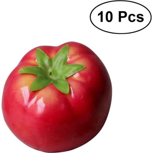 10 Pcs Simulation Tomato Artificial Vegetables Home Kitchen Cabinet Decoration Photography Learning Props