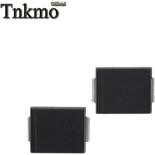 100PCS MBRS340T3G DO-214AB MBRS340T3 DO214AB MBRS340 340 Code B34 Schottky Diode 3A / 40V New and original