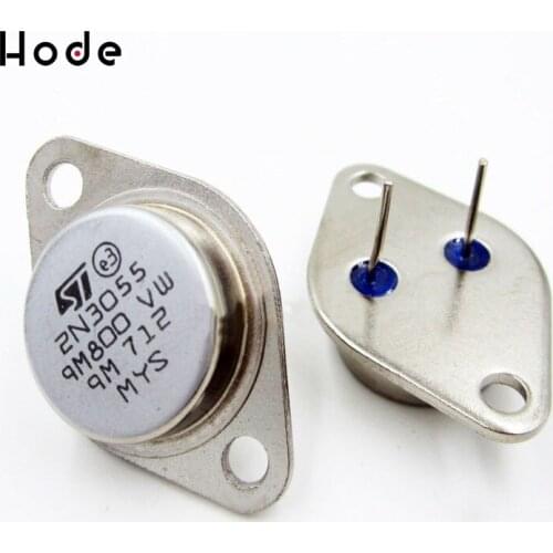 2Pcs 2N3055 TO-3 NPN AF Amp Audio Power Transistor 15A/60V
