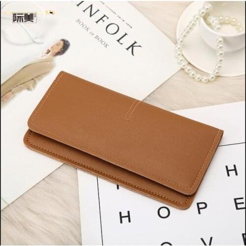 2020 New Women Casual Wallets PU Ladies Purse Card Holder Wristlet Wallet Clutch Female Purse bag