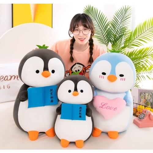 30/45/60cm Kawaii Pink Blue Penguin Plush Children Soft Stuffed Toys Doll Kids Toy Decorations Birthday For Children Gifts