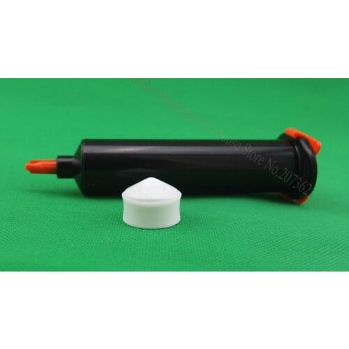 30cc Black Air Dispense Syringe Barrel 4-piece(barrel+piston+tip cap+end cap), glue cartridges, liquid dispenser