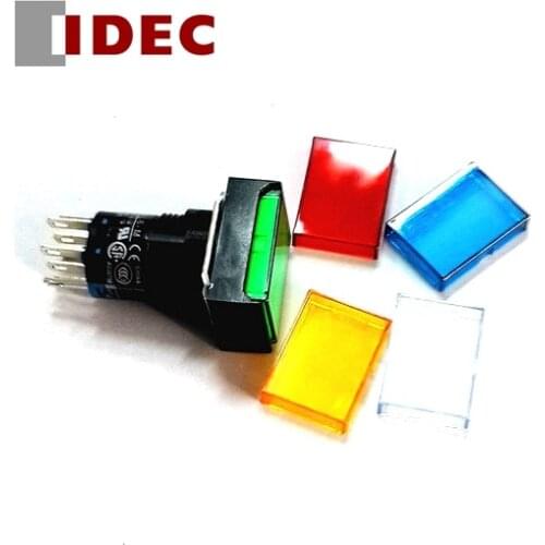 5PCS IDEC SWITCH AL6-M AL6H-M14GC AL6H-M14RC AL6H-M24GC AL6H-M24RC 16MM 5pin 1NO 1NC 8pin 2no 2nc Self-locking button SWITCH