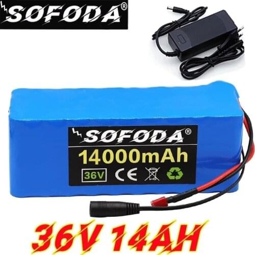 36V battery 10S4P 14000mAh battery pack 1000W high power battery 42V 14000mAh Ebike electric bicycle BMS+42v charger