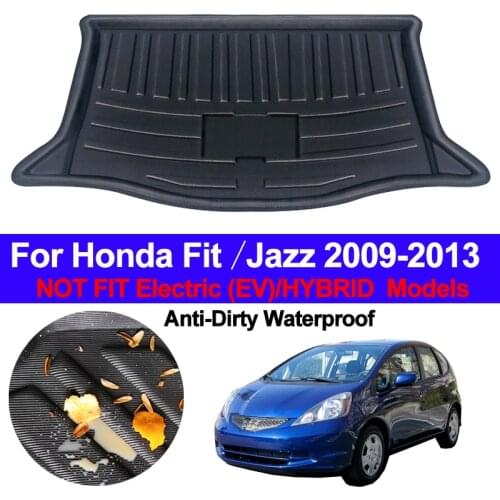 Car Rear Boot Cargo Liner Trunk Floor Mat Carpets Tray Mats Luggage Pad Carpet For Honda FIT / JAZZ 2009 2010 2011 2012 2013 MK2