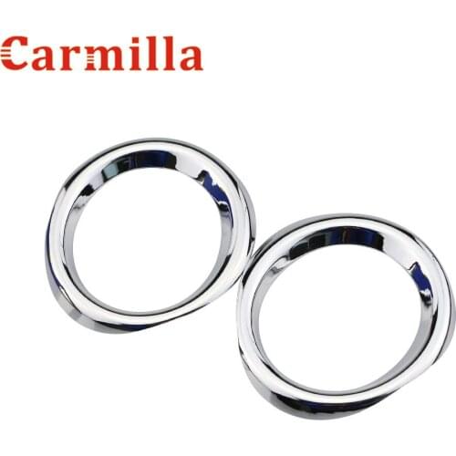 Carmilla Accessories for Toyota C-HR CHR 2017 2018 Front Fog Lights Cover ABS Chrome Styling Exterior Decoration Trim Stickers
