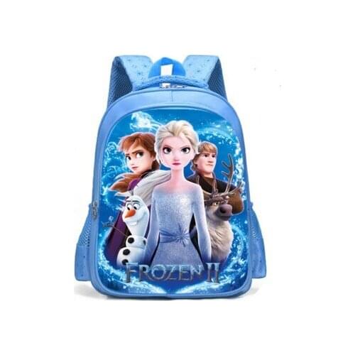 Disney Childrens Schoolbag Primary School Grades 1-3 Boys and Girls Cartoon Car Reduced Ridge Backpack bookbag frozen princess