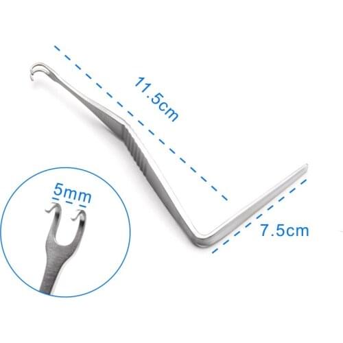 Double-headed Angle Pull hook Nose shaping pull hook Nasal cavity pull hook Pet instruments