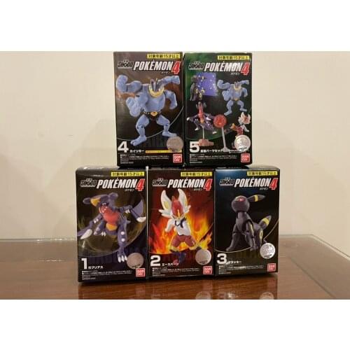 Tomy Pokemon Action Figure Candytoy Palm 4Umbreon Machamp Garchomp Spot Movable Limbs Rare Model Toy