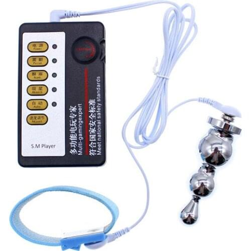 Electro Accessory Anal Vaginal Plug Sex Toys For Men Woman Erotic Toys Butt Plug Electric Shock Electro Stimulation