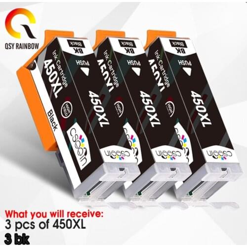 3BK Compatible Canon 450 451 Ink Cartridge For PGI 450XL CLI 451XL For PIXMA MG6340 MG7140 MX924 IX6840 IP7240 Ink jet Printer