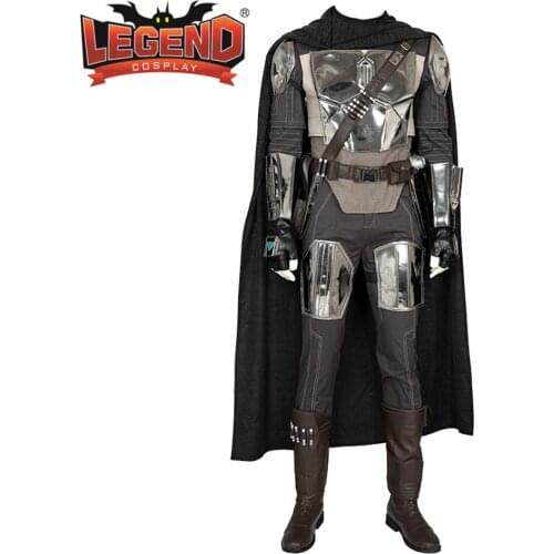 The Mandalorian Cosplay Costume Carnival Halloween Star Wars Superhero Battle Suit Mandalorian Helmet Fancy Outfit Custom Made