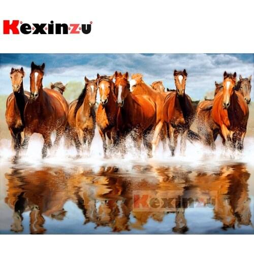 New 5D diamond painting full Square/Round diamond embroidery-Steed horse-rhinestone DIY mosaic Cross Stitch 3D Home Decor Y101
